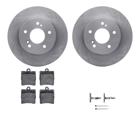 Rear - Dynamic Friction Company Brake Rotors with 3000 Ceramic Brake Pads and Hardware Kit 6312-63070